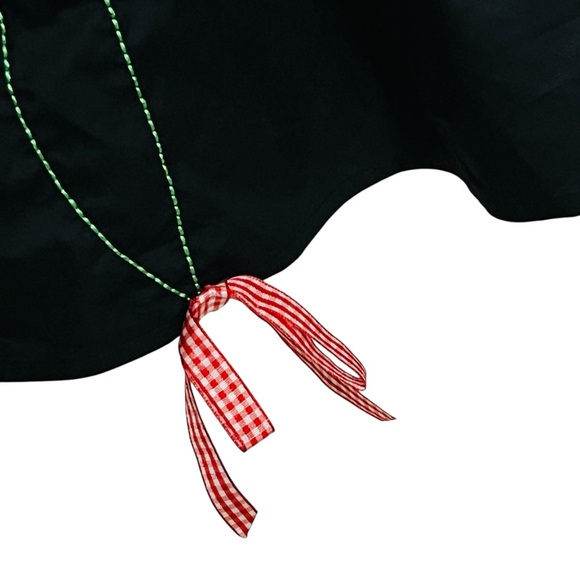 Teddy Fresh Bouquer Dress Black Babydoll Tiered Embroidery Color Floral XL NWOT - Picture 7 of 14